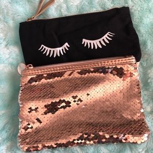 Small makeup bags.